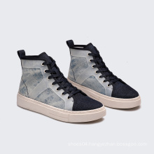 Custom Wholesale Casual Canvas Men Fashion High Tops Sneakers Shoes Low Moq